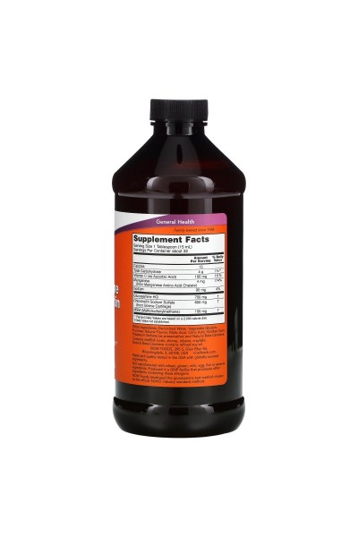 Now Foods Liquid Glucosamine & Chondroitin with MSM (Цитрус) 473 мл.
