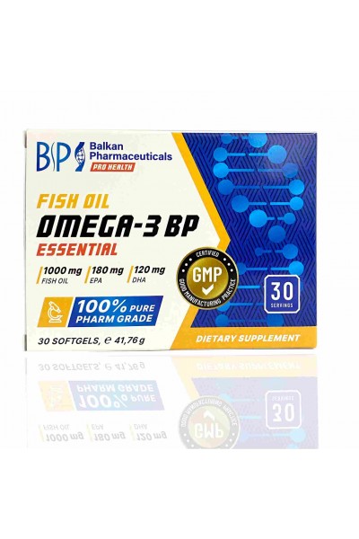 Omega 3 BP Essential Balkan Pharmaceuticals, 30 капсул (30 порций)
