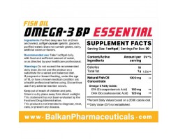 Omega 3 BP Essential Balkan Pharmaceuticals, 30 капсул (30 порций)-foto5