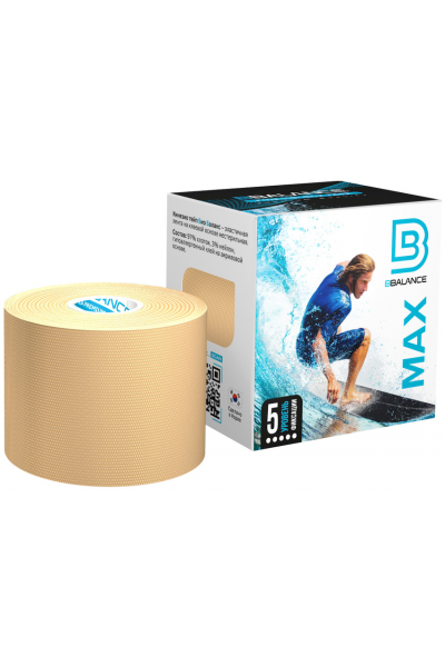 Кинезиологический тейп BBalance MAX, 5см х 5 м