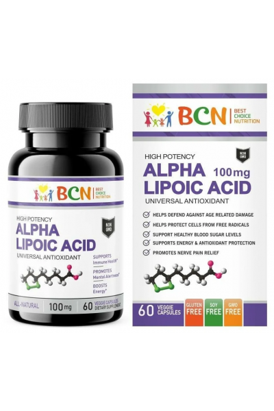BCN Alpha Lipoic Acid 60 (Альфа-липовая кислота), 100 мг, 60 капс