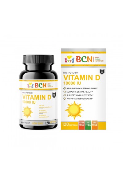 Vitamin D 10000 IU from BCN (120 caps)