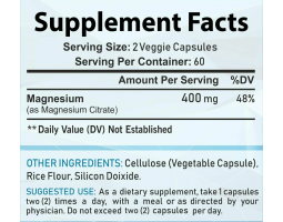 BCN Magnesium Citrate (Магний цитрат), 400 мг, 120 капс-foto2