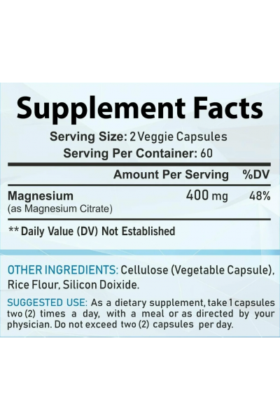 BCN Magnesium Citrate (Магний цитрат), 400 мг, 120 капс BCN Magnesium Citrate (Магний цитрат), 400 мг, 120 капс
