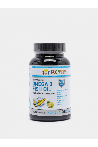 BCN Omega 3 Fish Oil (Омега 3), 1500EPA/1200DHA, 90 капс