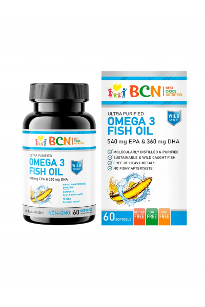 BCN Omega 3 Fish Oil (Омега 3), 540EPA/360DHA, 60 капс