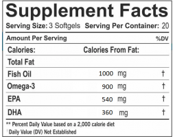 BCN Omega 3 Fish Oil (Омега 3), 540EPA/360DHA, 60 капс-foto2