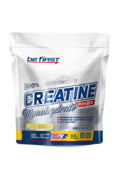 Creatine Monohydrate Micronized Powder Be First, 500 гр (90+ порций)