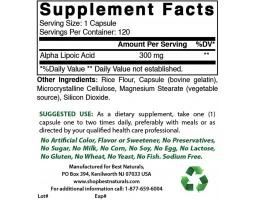 Best Naturals Alpha Lipolic Acid (Альфа-липоевая кислота), 300 мг, 120 капс-foto2