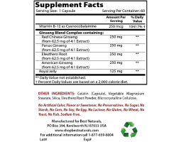 Best Naturals Ginseng Complex (Женьшень), 60 капс-foto4