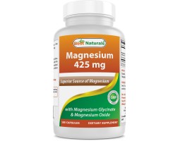 Best Naturals Magnesium (Магний), 425 мг, 180 капс