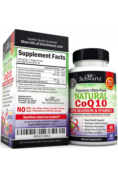 BioSchwartz Natural CoQ10 (Коэнзим Q10), 60 капс