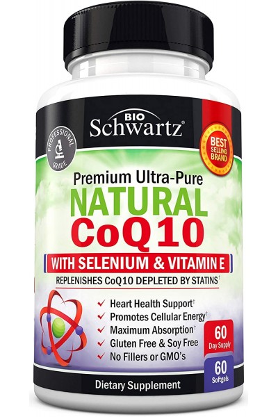 BioSchwartz Natural CoQ10 (Коэнзим Q10), 60 капс