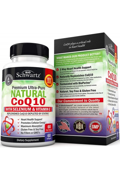 BioSchwartz Natural CoQ10 (Коэнзим Q10), 60 капс