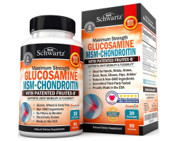 BioSchwartz Glucosamine MSM + Chondroitin (Глюкозамин, хондроитин + МСМ), 2000 мг, 90 капс