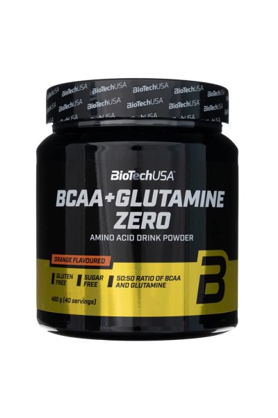 BCAA + Glutamine Zero BioTechUSA, 480 гр (40 порций)