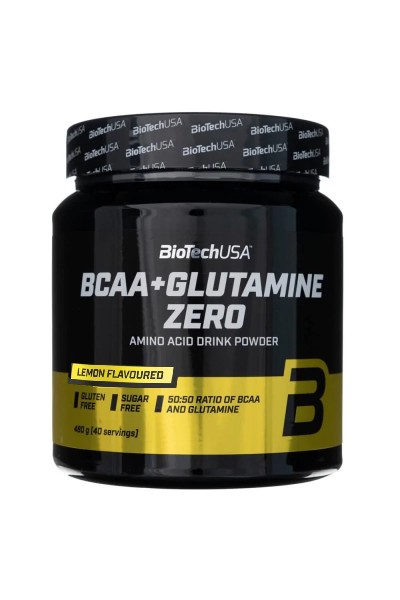 BCAA + Glutamine Zero BioTechUSA, 480 гр (40 порций)