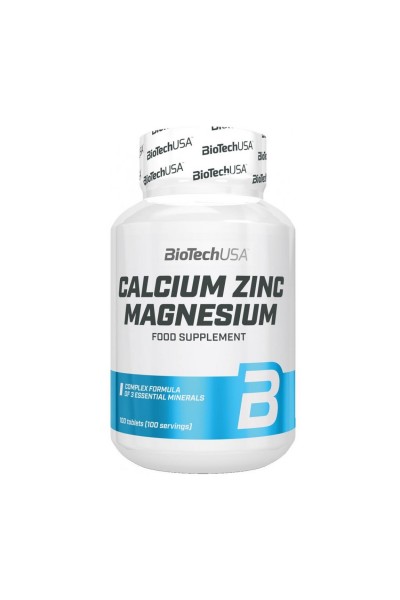 Calcium Zinc Magnesium BioTechUSA, 100 таблеток (50 порций) Calcium Zinc Magnesium BioTechUSA, 100 таблеток (50 порций)