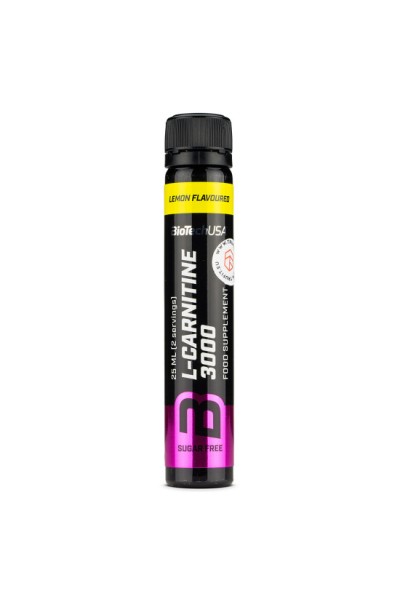 Л-Карнитин BioTech USA L-carnitine 3000мг, 25 мл.