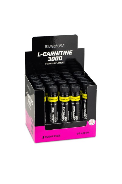 Л-Карнитин BioTech USA L-carnitine 3000мг, 25 мл.