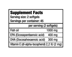 Mega Omega 3 BiotechUSA, 90 капсул (45 порции)-foto2