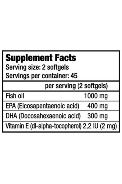 Mega Omega 3 BiotechUSA, 90 капсул (45 порции)