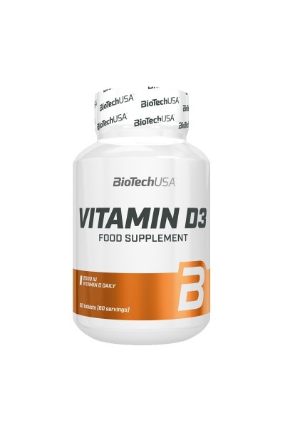 Vitamin D3 BioTechUSA, 50 мкг (60 таблеток) Vitamin D3 BioTechUSA, 50 мкг (60 таблеток)