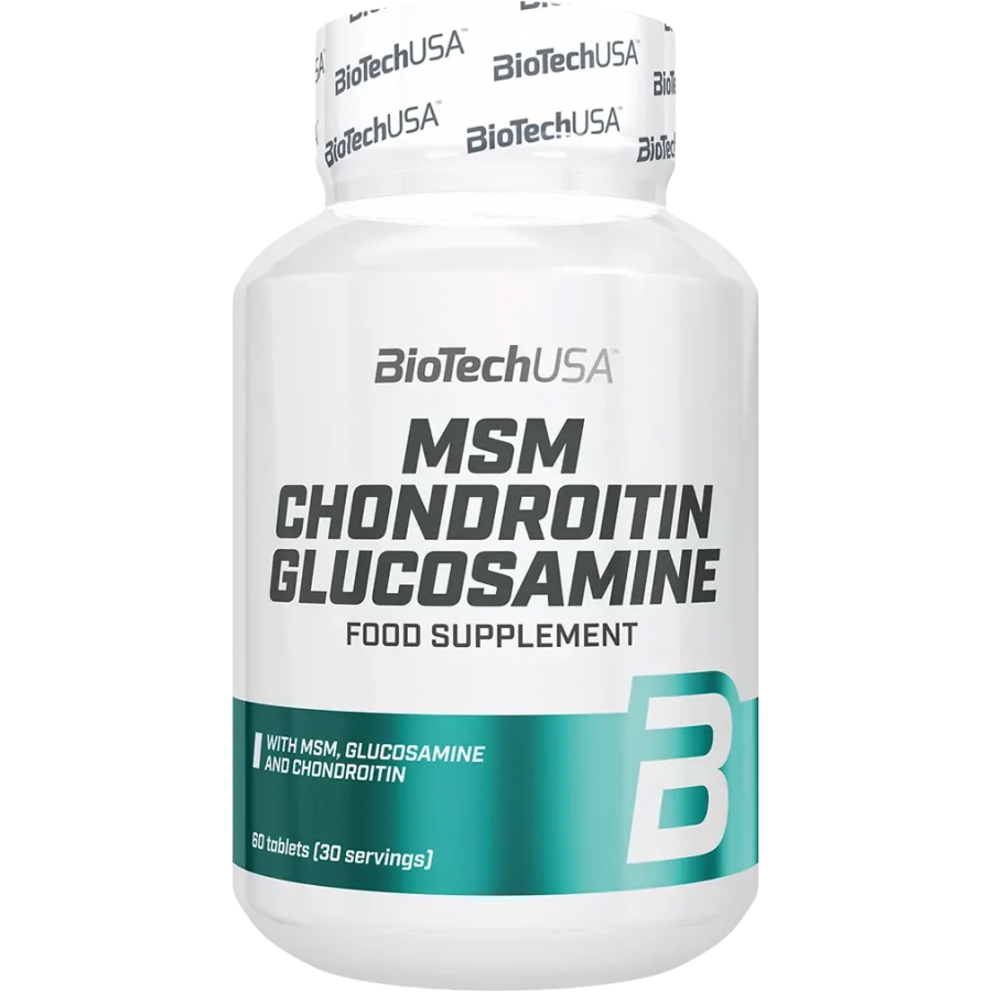 МСМ Хондроитин Глюкозамин MSM Chondroitin Glucosamine BioTechUSA, 60 ...