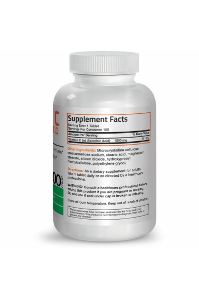 Vitamin C from Bronson, 1000 mg (100 tablets)