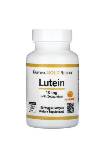 Лютеин и Зеаксантин California Gold Nutrition Lutein, 120 капс.