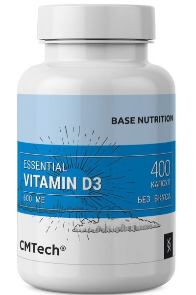 CMTech Vitamin D3 (Витамин Д3), 600 МЕ, 400 капс.