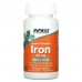  Бисглицинат железа Now Foods Iron Double Strength 36 мг, 90 капс.