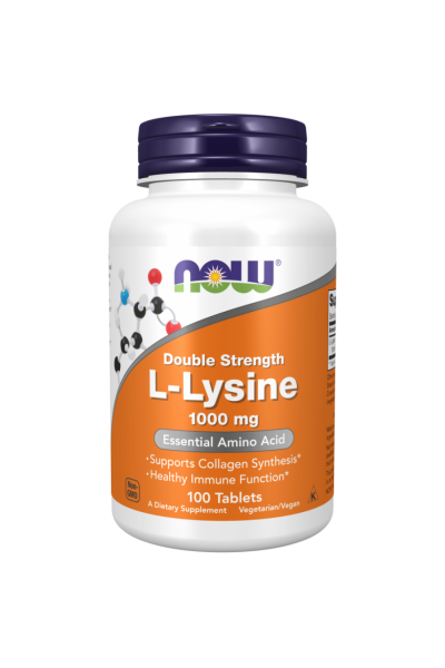 Лизин NOW L-lysine 1000 мг. 100 табл.
