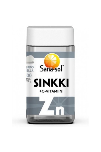 Sana-sol Zinc 25мг + Vit C 200tab