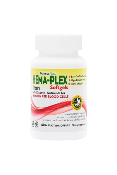 Железо NaturesPlus Hema-Plex Iron, 60 капс.