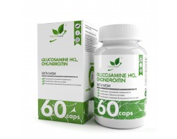 Глюкозамин + хондроитин + МСМ NaturalSupp Glucosamine+Chondroitine+MSM, 60 капс.
