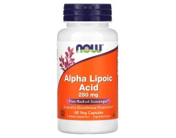 Альфа-липоевая кислота Now Foods Alpha Lipoic Acid, 250 мг, 60 капс.