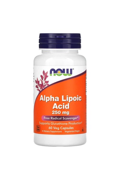 Альфа-липоевая кислота Now Foods Alpha Lipoic Acid, 250 мг, 60 капс.