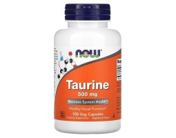 Таурин Now Foods Taurine, 500 мг, 100 капс.