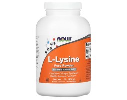 Лизин Now Foods L-Lysine Powder, 454 гр.