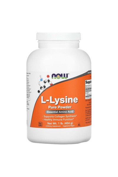 Лизин Now Foods L-Lysine Powder, 454 гр.