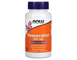 Ресвератрол Now Foods Resveratrol, 200 мг, 60 капс.