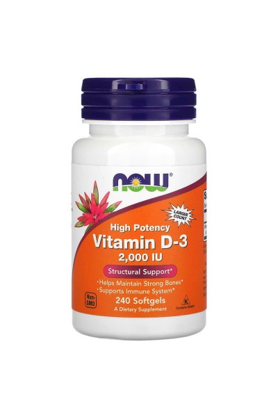Витамин D-3 Now Foods Vitamin D-3 2000 IU, 240 капс. Витамин D-3 Now Foods Vitamin D-3 2000 IU, 240 капс.