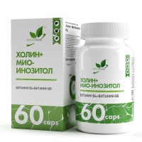 Холин + Инозитол NaturalSupp Choline + Myo Inositol 60 капсул