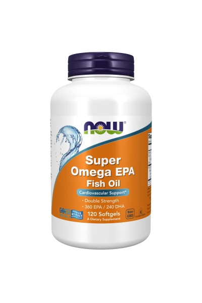 Супер Омега-3 60% Now Foods Super Omega EPA, 120 капс.
