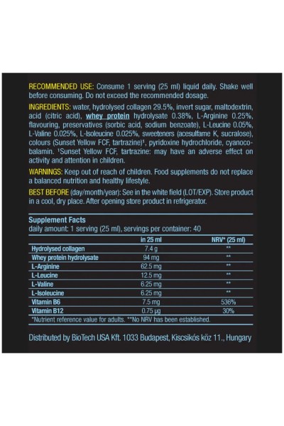 Жидкие аминокислоты BioTechUSA Amino Liquid 1000 мл