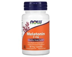 Мелатонин Now Foods Melatonin, 3 мг, 60 капс.