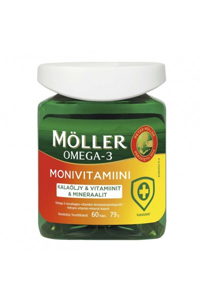 Мёллер MONIVITAMIINI Möller Omega-3, 60 капс.