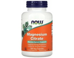 Магний Цитрат Now Foods Magnesium Citrate, 120 капс.