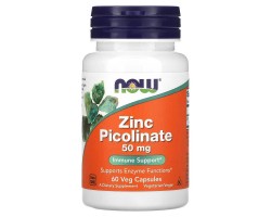 Цинк Пиколинат Now Foods Zinc Picolinate 50 мг, 60 капс.